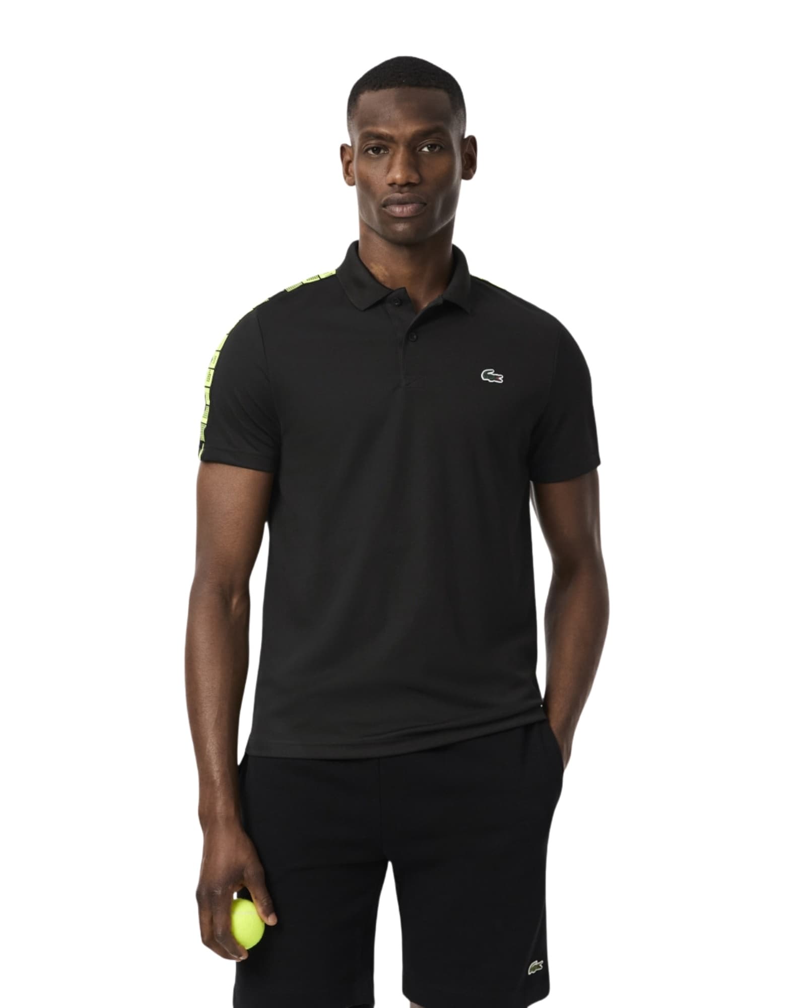 Lacoste Ultra-Dry Upf30 Logo Stripe Sport Polo