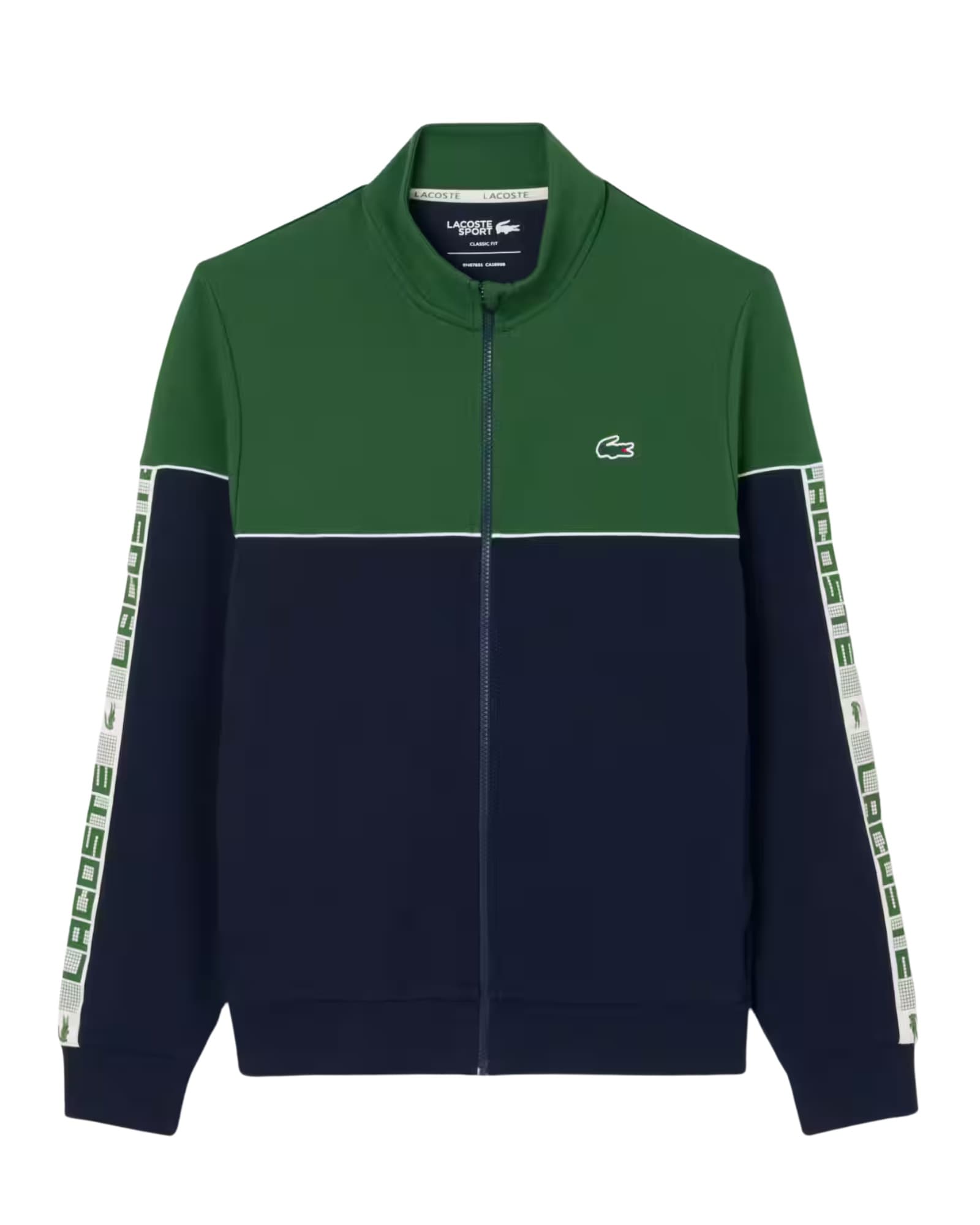 Lacoste Logo Stripe Sport Crew Neck Sweatshirt