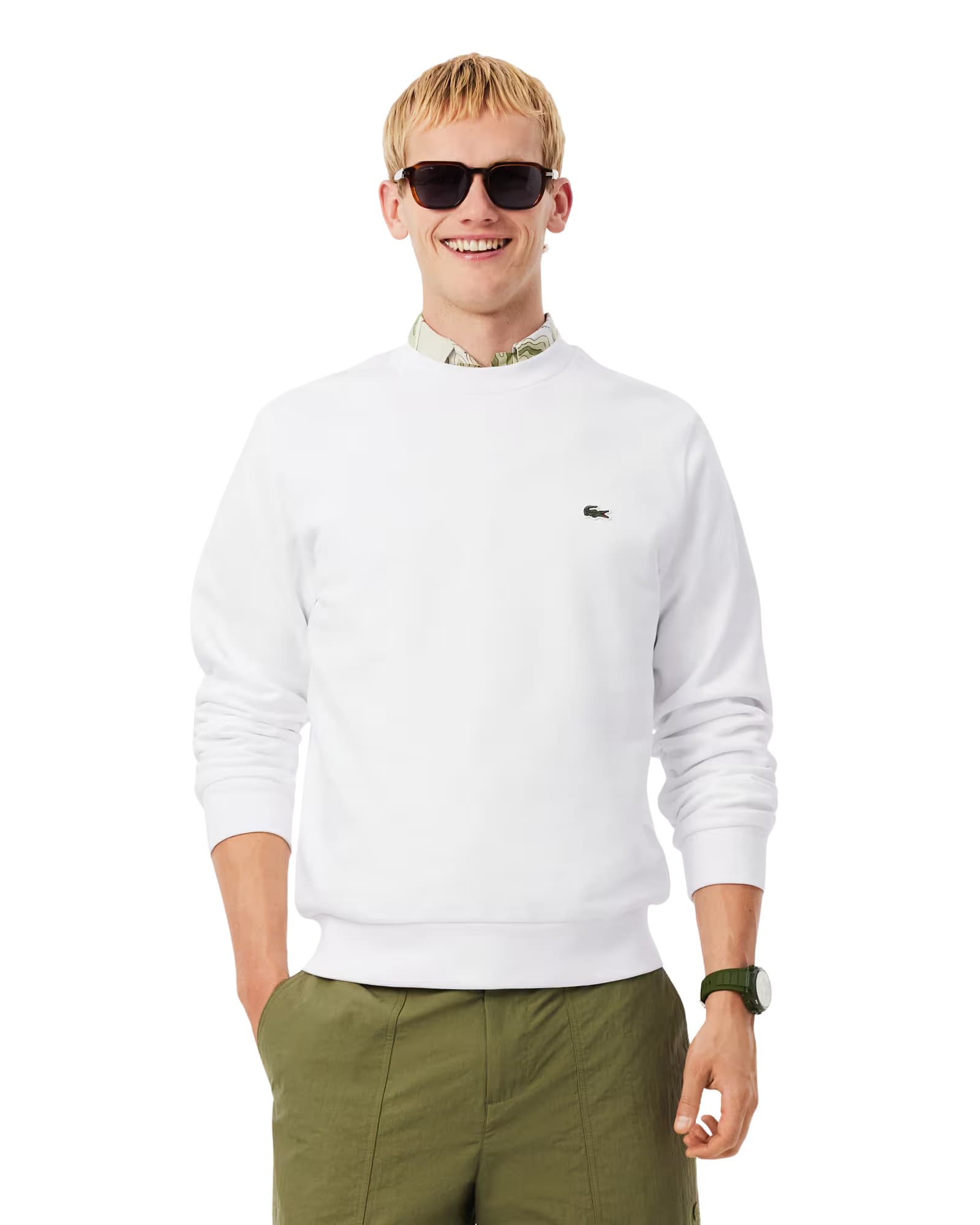 Lacoste Classic Fit Cotton Fleece Sweatshirt