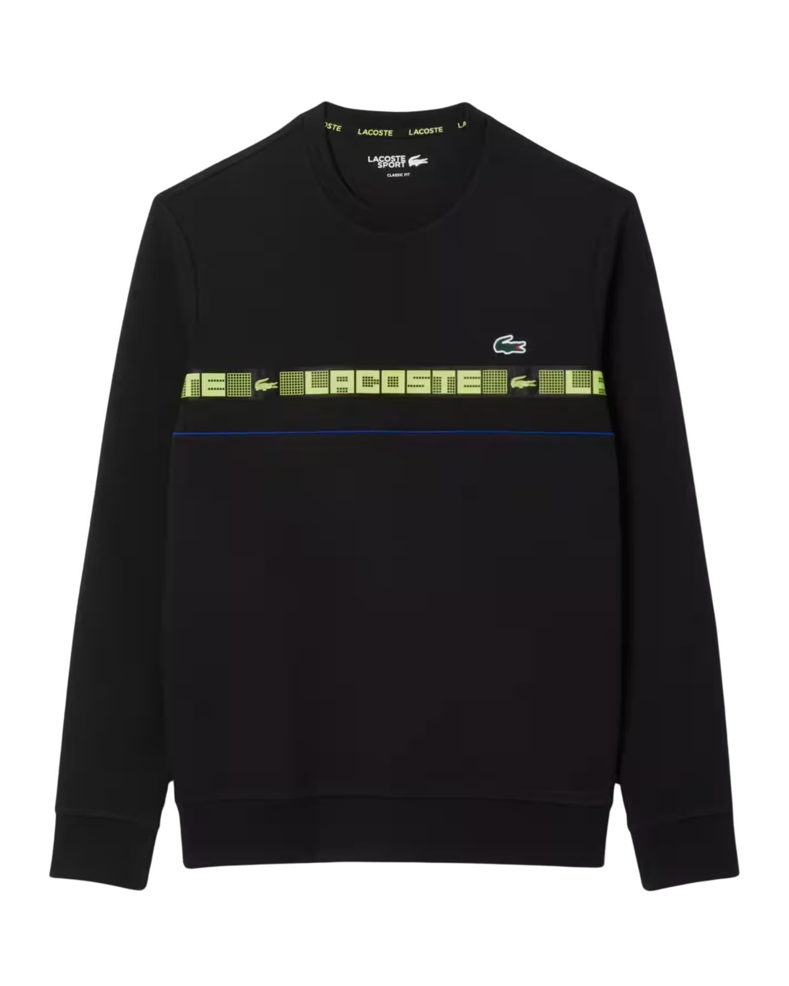 Lacoste Lacoste Logo Stripe Sport Crew Neck Sweatshirt variant
